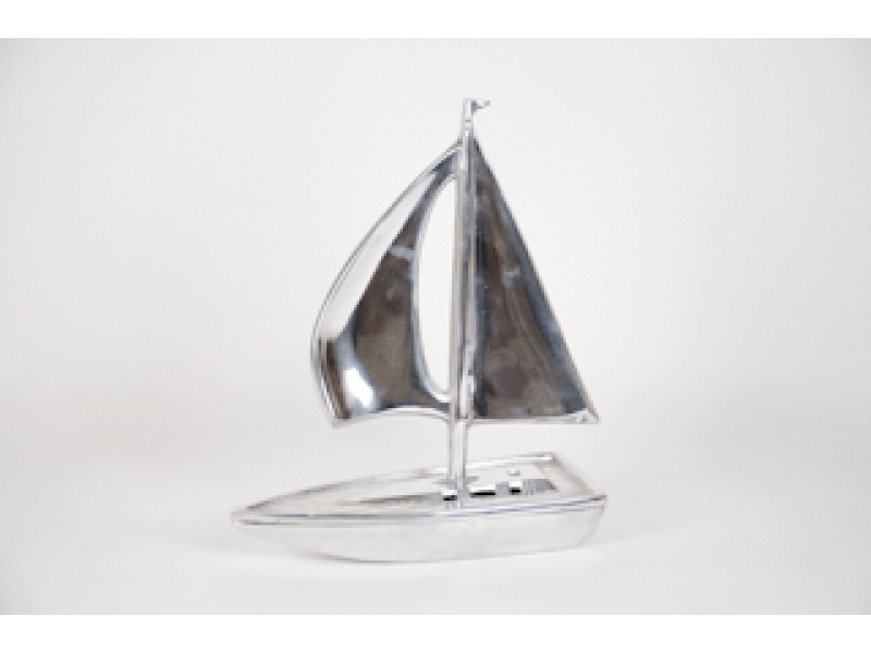 ADORNO VELERO DE PEWTER GRANDE